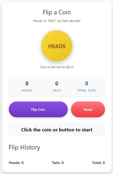 Flip a coin tool online